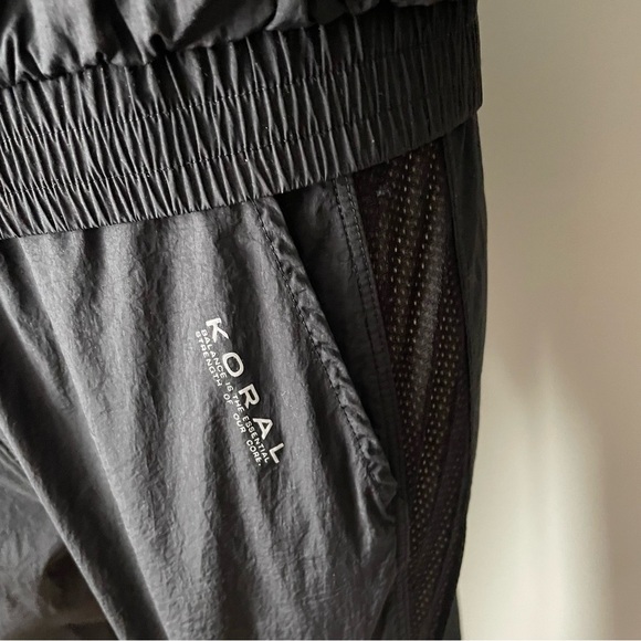 Koral Tracksuit Set Mesh Jacket Pants Luxury Activewear Black Size Medium - Picture 7 of 13